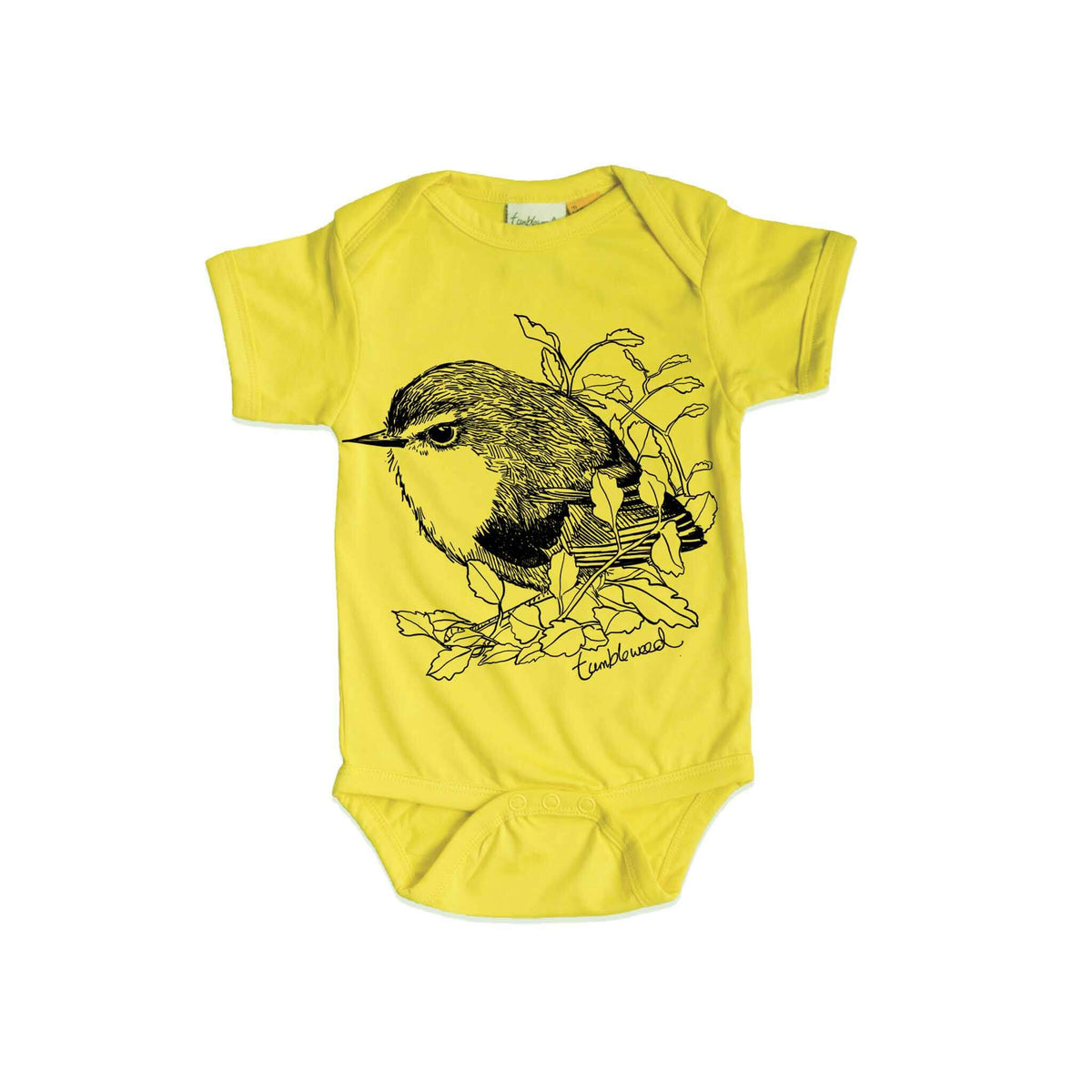 Titipounamu/rifleman organic cotton baby onesie