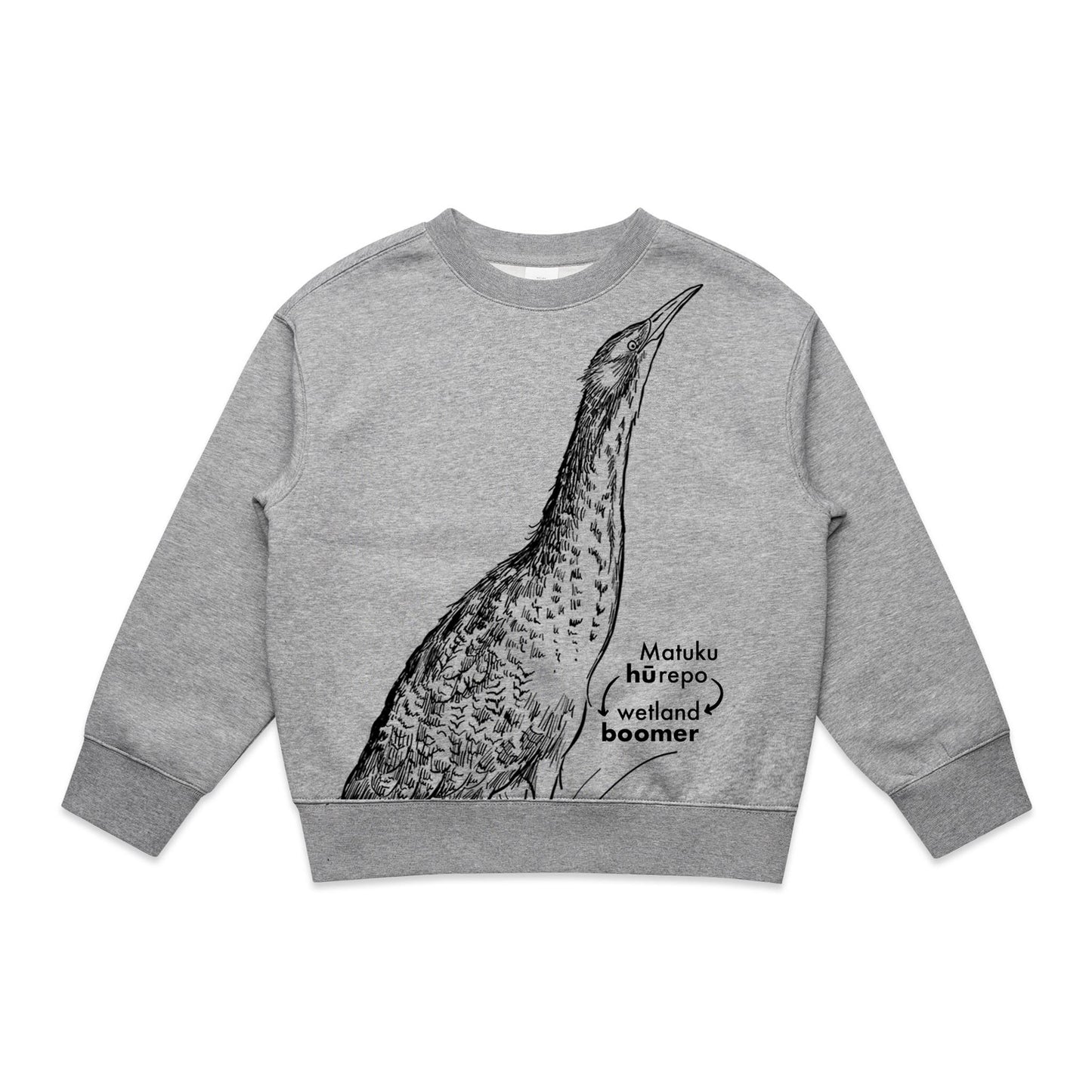 Matuku-hūrepo/bittern Kids' Sweatshirt