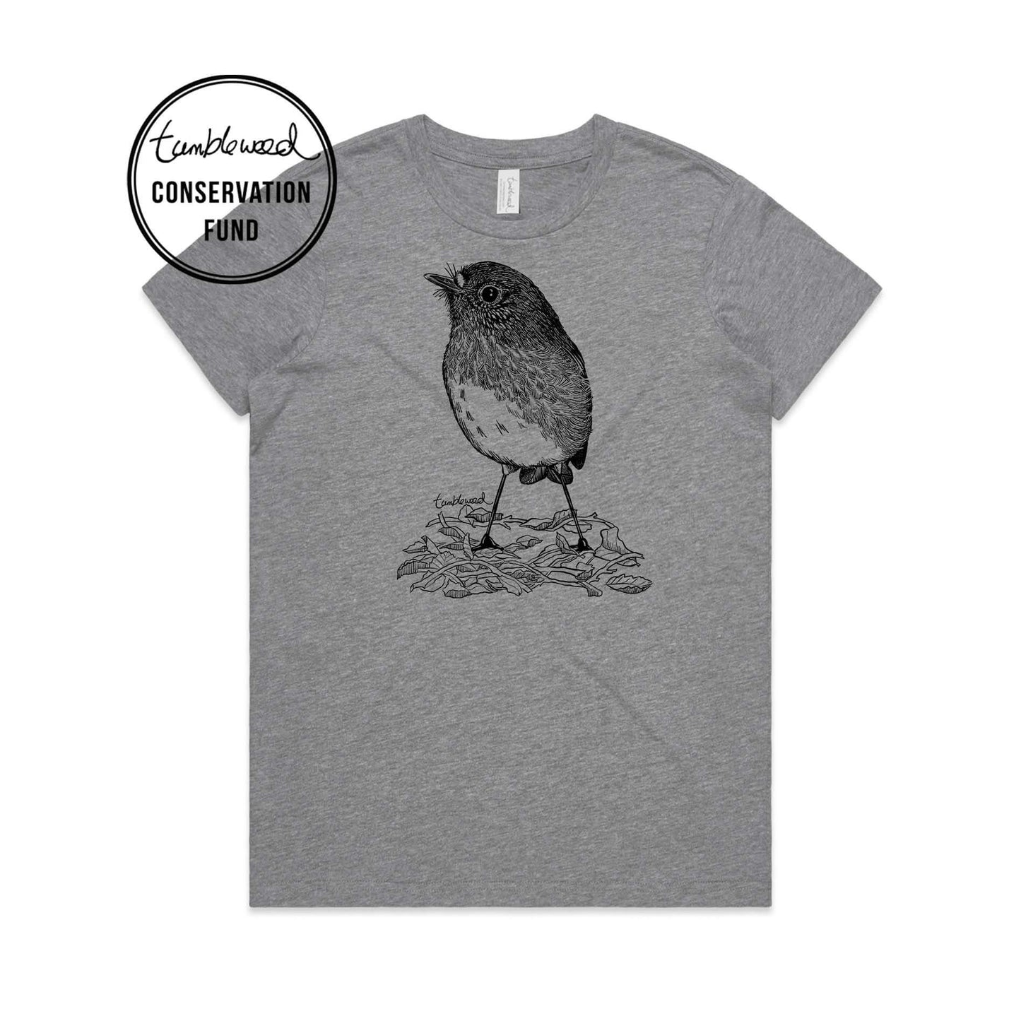 North Island Robin/toutouwai T-shirt