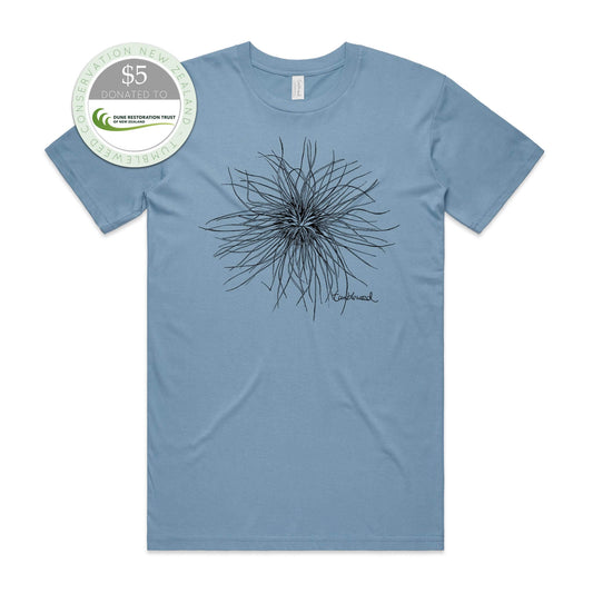 Mustard, female t-shirt featuring a screen printed Tumbleweed design.