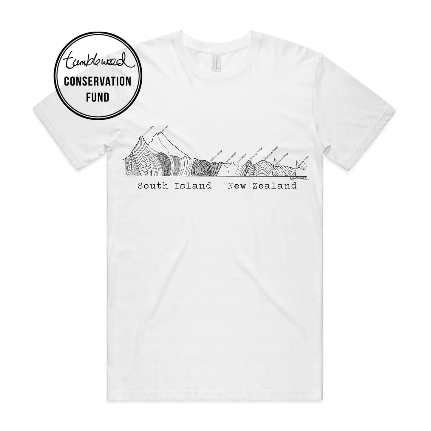South Island Cross Section T-shirt
